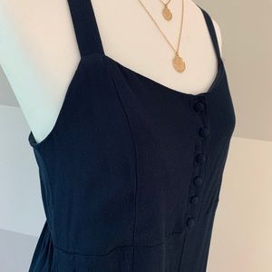 Madewell Navy Sleeveless Jumpsuit